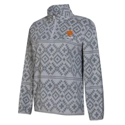NCAA Clemson Tigers Women's Quarter Zipped Fleece Sweatshirt - L