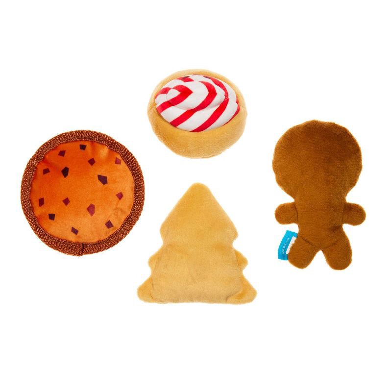 slide 2 of 4, BARK Howly Jowly Holidays Santa's Snack Stash Food Shaped Plush Dog Toy, 1 ct