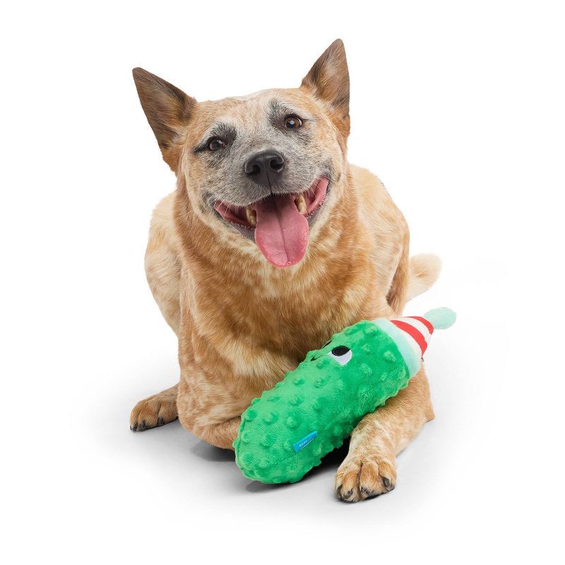 slide 3 of 4, BARK Howly Jowly Holidays Jolly Old St. Pick Food Shaped Plush Dog Toy, 1 ct