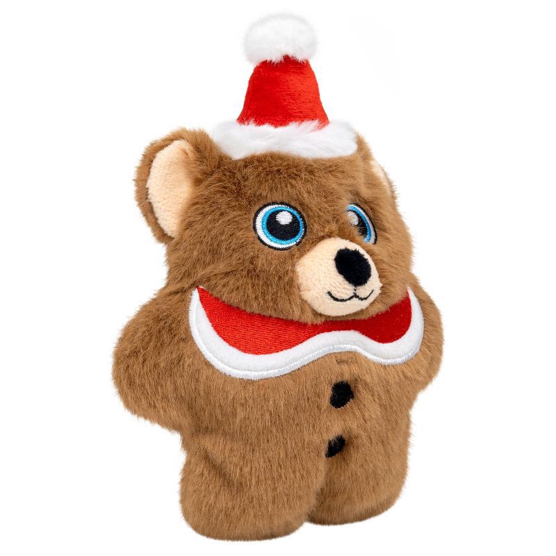 slide 4 of 5, KONG Holiday Snuzzles Bear Animal Dog Toy - Brown, 1 ct