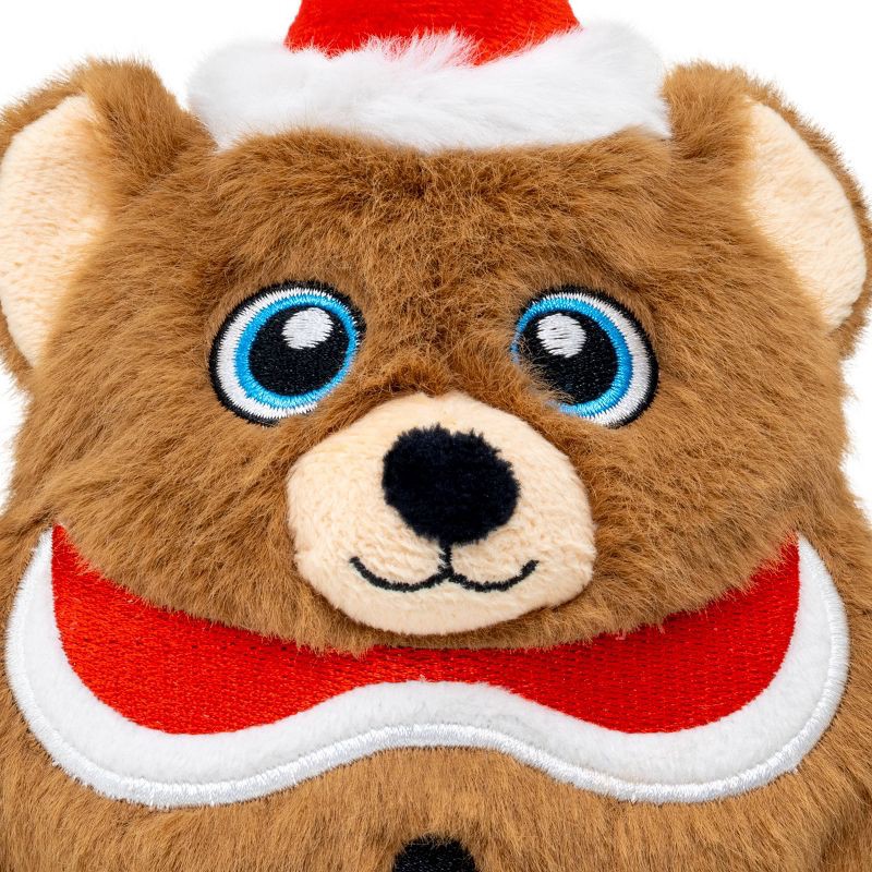 slide 5 of 5, KONG Holiday Snuzzles Bear Animal Dog Toy - Brown, 1 ct