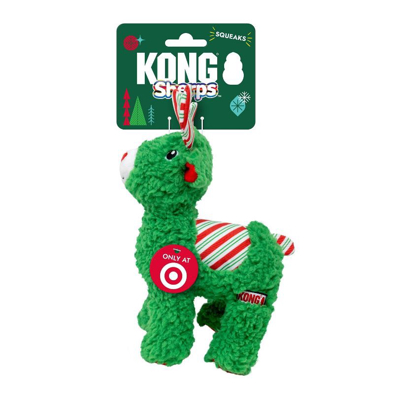 slide 2 of 5, KONG Holiday Sherp Reindeer Animal Dog Toy, 1 ct