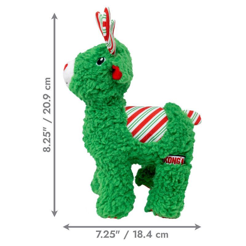 slide 3 of 5, KONG Holiday Sherp Reindeer Animal Dog Toy, 1 ct