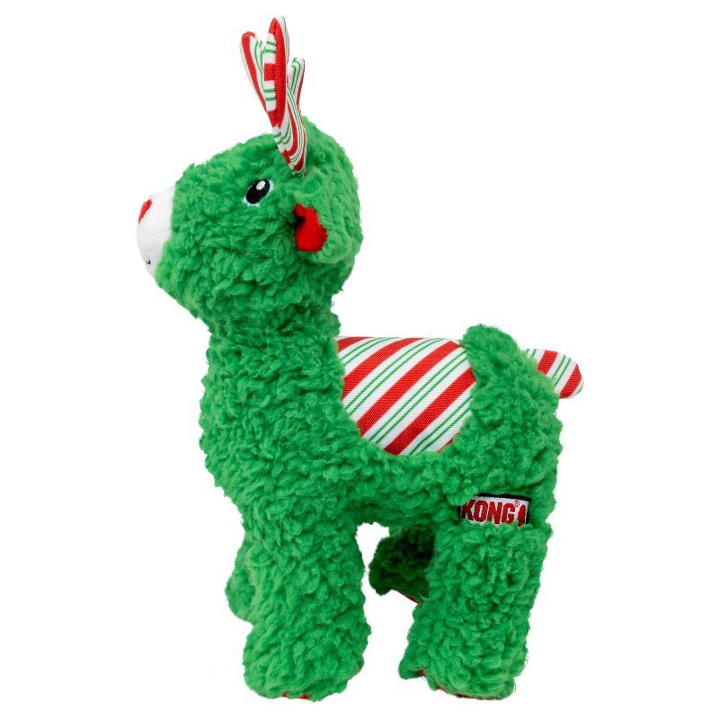 slide 1 of 5, KONG Holiday Sherp Reindeer Animal Dog Toy, 1 ct