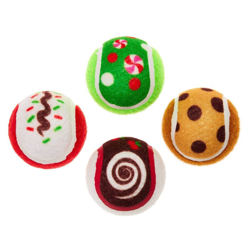 slide 2 of 4, BARK Howly Jowly Holidays Jolly Dough Bros Ball Dog Toy, 1 ct