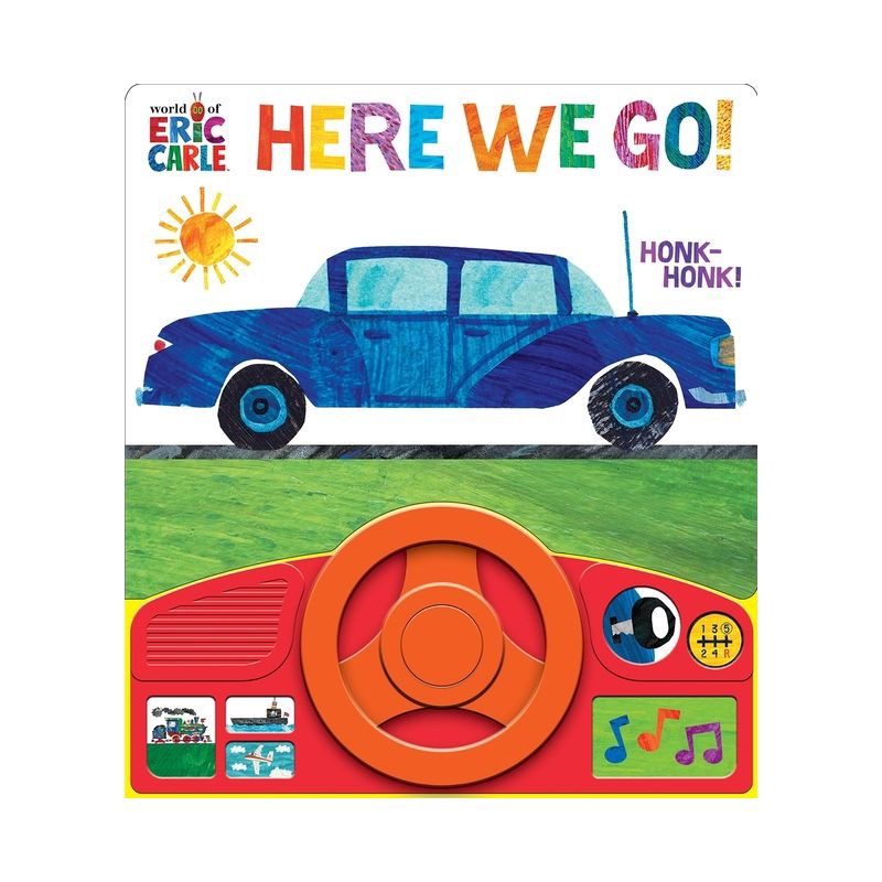 slide 1 of 6, World of Eric Carle: Here We Go! Steering Wheel Sound Board Book (Board Book), 1 ct
