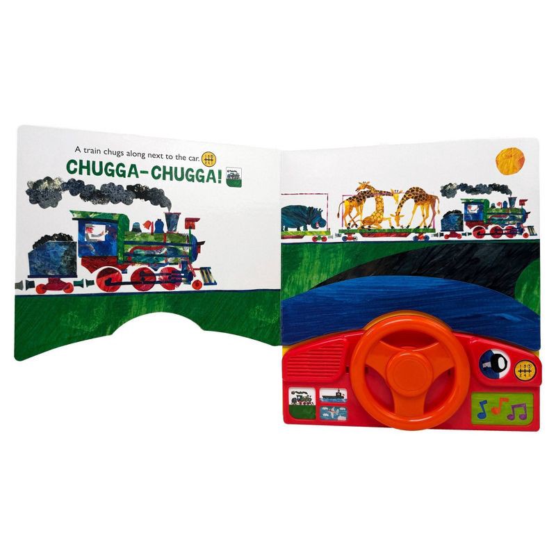slide 3 of 6, World of Eric Carle: Here We Go! Steering Wheel Sound Board Book (Board Book), 1 ct