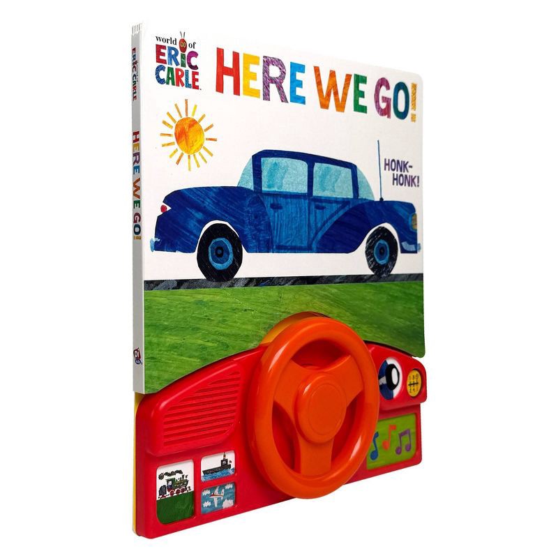 slide 5 of 6, World of Eric Carle: Here We Go! Steering Wheel Sound Board Book (Board Book), 1 ct