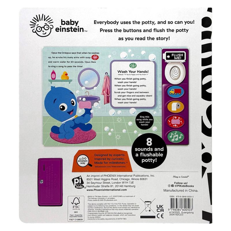 slide 6 of 7, Baby Einstein; Everybody Goes Potty Sound Board Book (Board Book), 1 ct