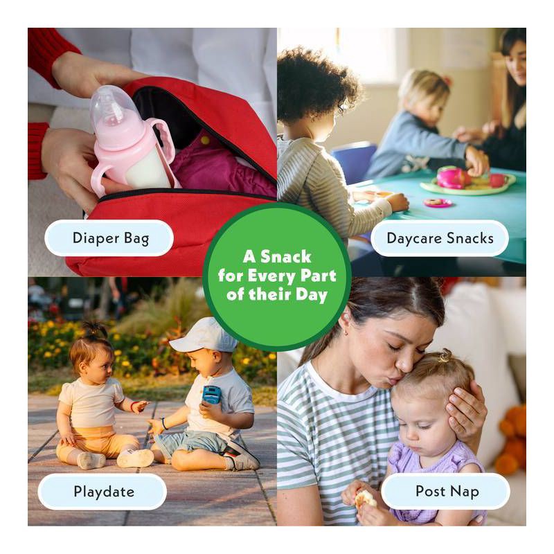 slide 11 of 11, Once Upon a Farm Tractor Wheel Bar Baby Snacks - Apple, Sweet Potato & Spinach - 1.5oz/10ct, 1.5 oz, 10 ct