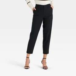 Women's Tapered Ankle Pants - A New Day™ Black 2