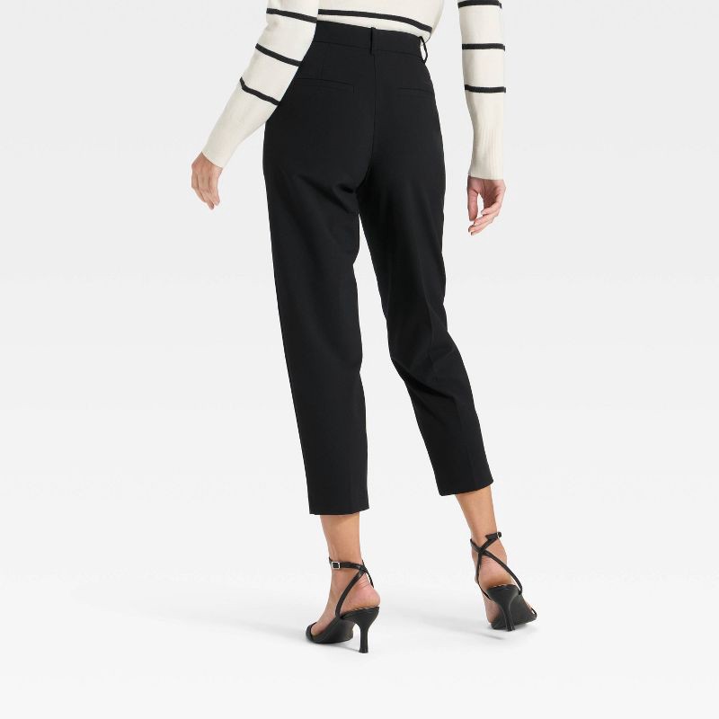 slide 2 of 3, Women's Tapered Ankle Pants - A New Day™ Black 10, 1 ct