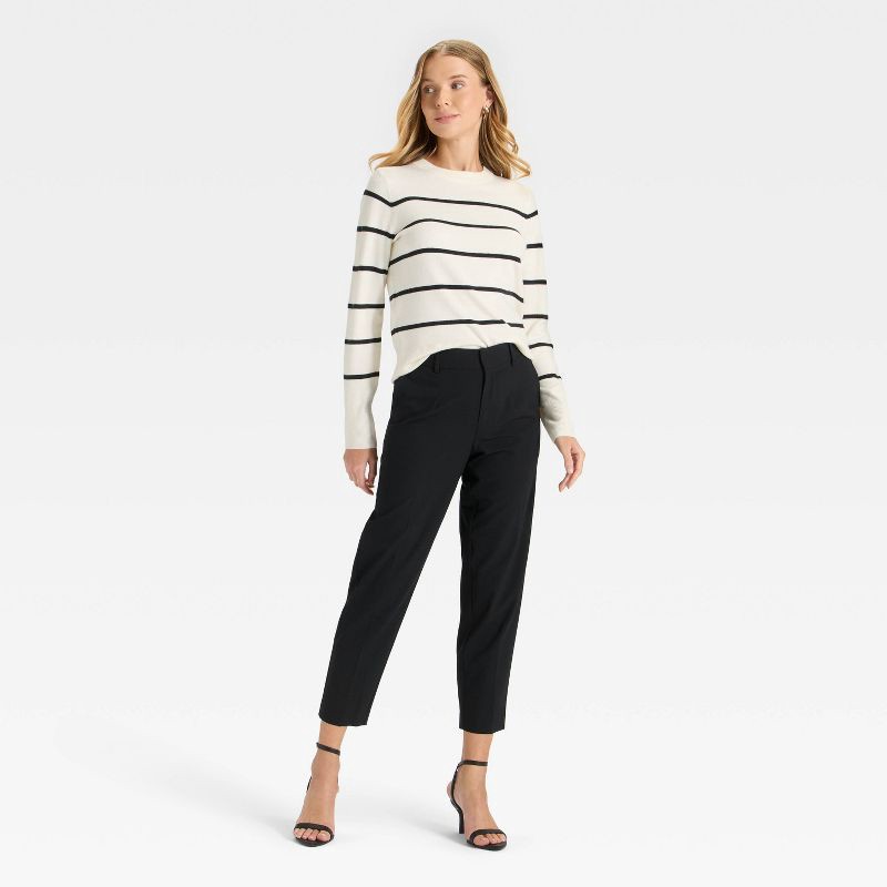 slide 3 of 3, Women's Tapered Ankle Pants - A New Day™ Black 14, 1 ct