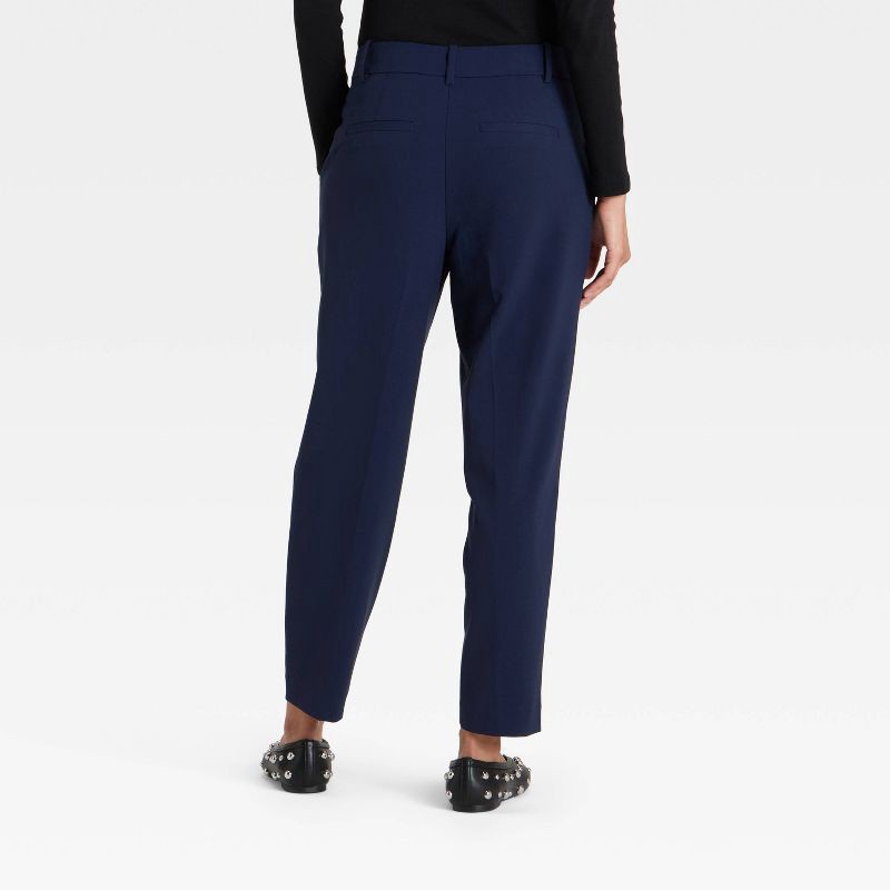 slide 2 of 3, Women's Tapered Ankle Pants - A New Day™ Navy 10, 1 ct