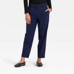 Women's Tapered Ankle Pants - A New Day™ Navy 12