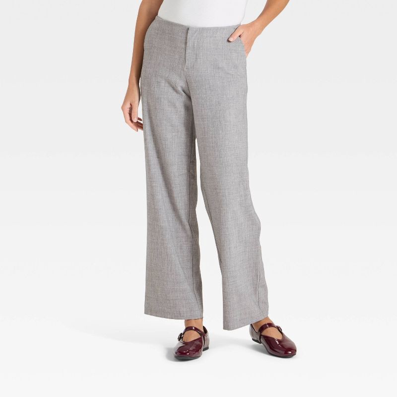 slide 1 of 3, Women's Mid-Rise Bootcut Pants - A New Day™ Gray 16, 1 ct