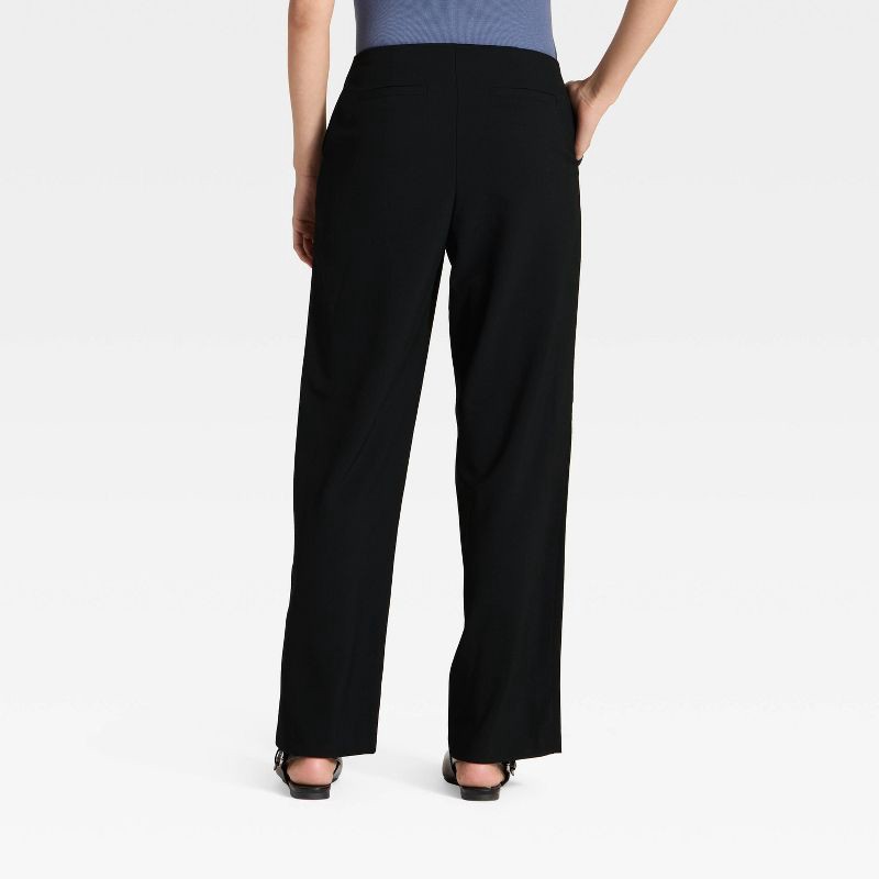 slide 2 of 3, Women's Mid-Rise Bootcut Pants - A New Day™ Black 8, 1 ct
