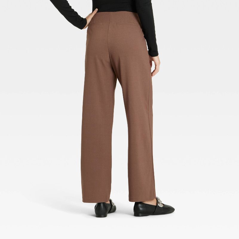 slide 2 of 3, Women's Mid-Rise Bootcut Pants - A New Day™ Brown 2, 1 ct
