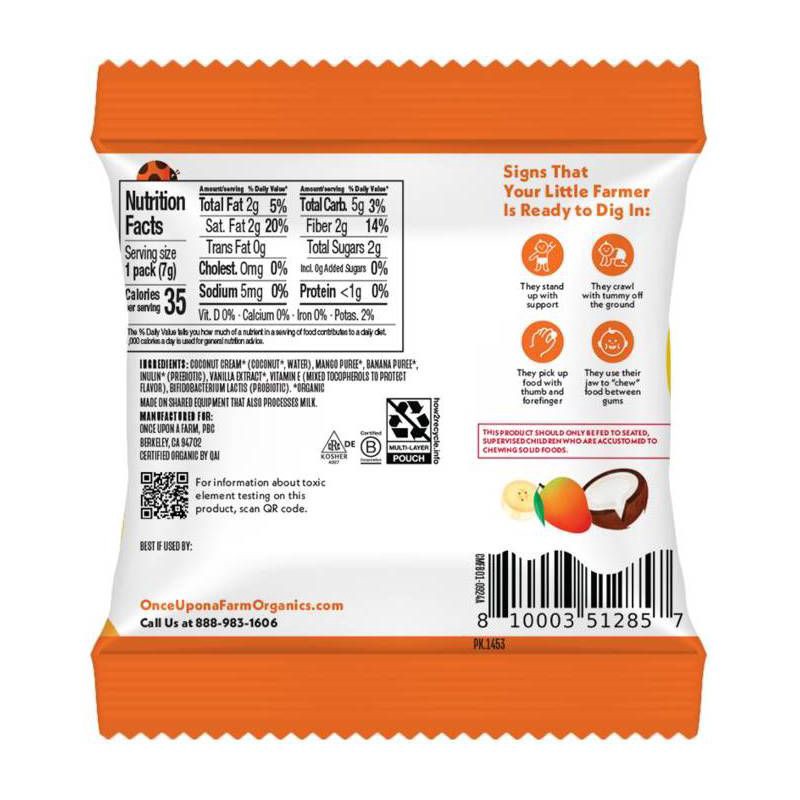 slide 3 of 12, Once Upon a Farm Coconut Melts Variety Pack Baby Snack - 2.5oz/10ct, 2.5 oz, 10 ct