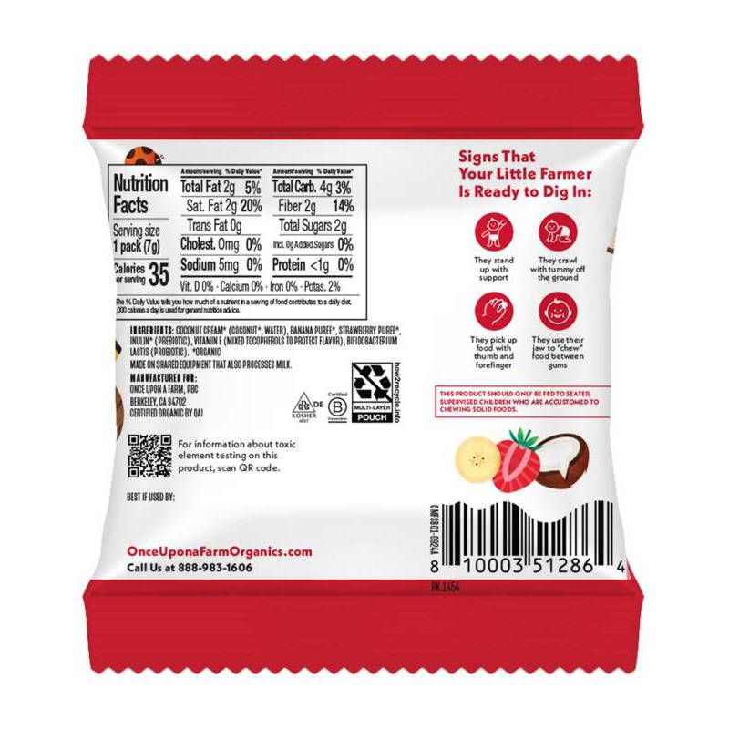 slide 5 of 12, Once Upon a Farm Coconut Melts Variety Pack Baby Snack - 2.5oz/10ct, 2.5 oz, 10 ct