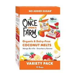 Once Upon a Farm Coconut Melts Variety Pack Baby Snack - 2.5oz/10ct