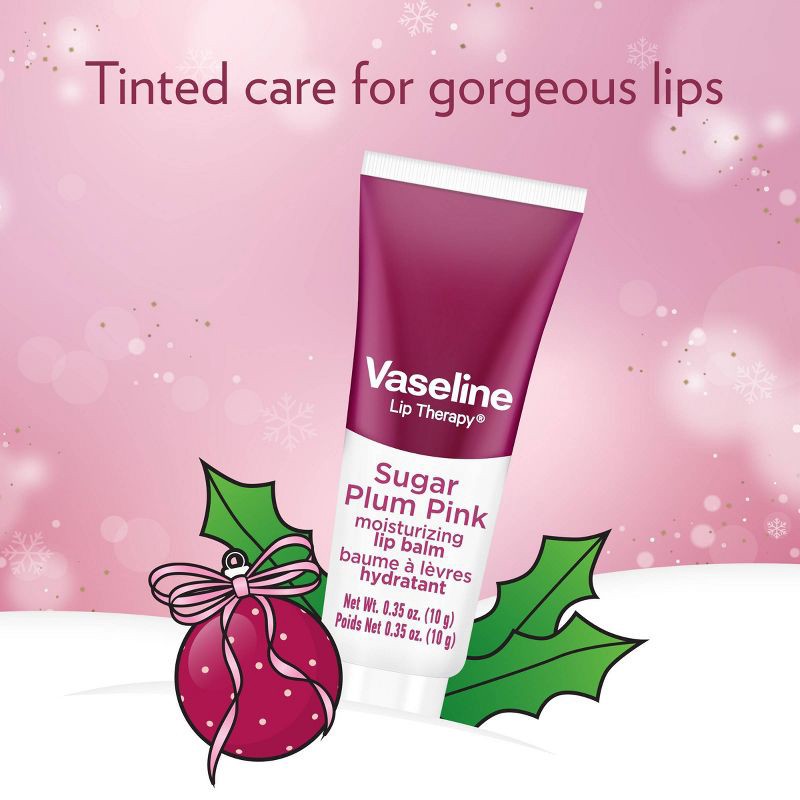 slide 6 of 7, Vaseline Holiday Limited Edition Lip Balm - Sugar Plum - 2pk, 2 ct