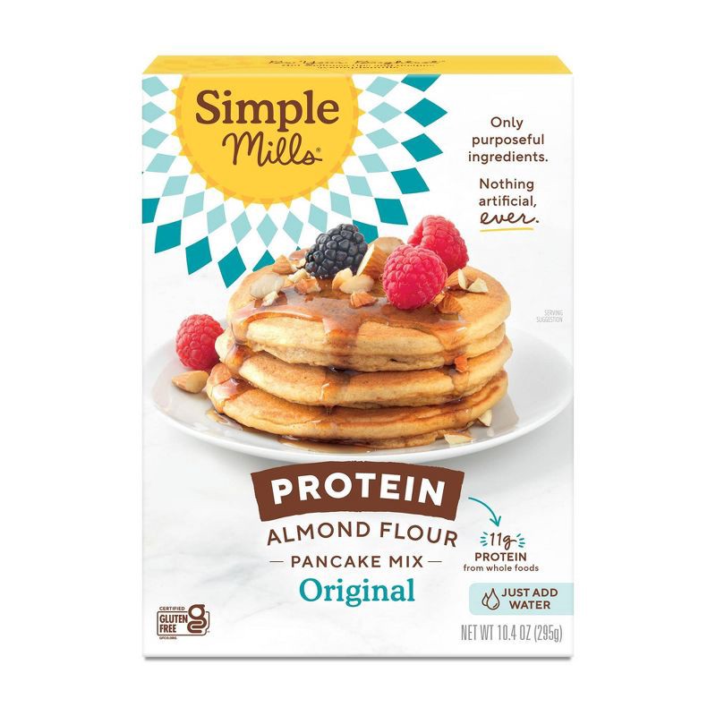 slide 1 of 5, Simple Mills Just-Add-Water Original Protein Almond Flour Pancake Mix - 10.4oz, 10.4 oz