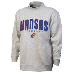 NCAA Kansas Jayhawks Women's Mock Neck Sweatshirt - M