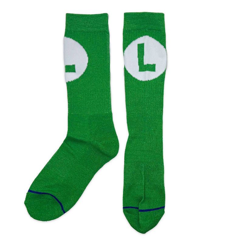 slide 5 of 7, Nintendo Mario & Luigi 2pk Athletic Socks, 2 ct
