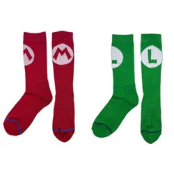 Nintendo Mario & Luigi 2pk Athletic Socks