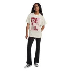 Converse® Girls' Short Sleeve Oversized T-Shirt - Cream S
