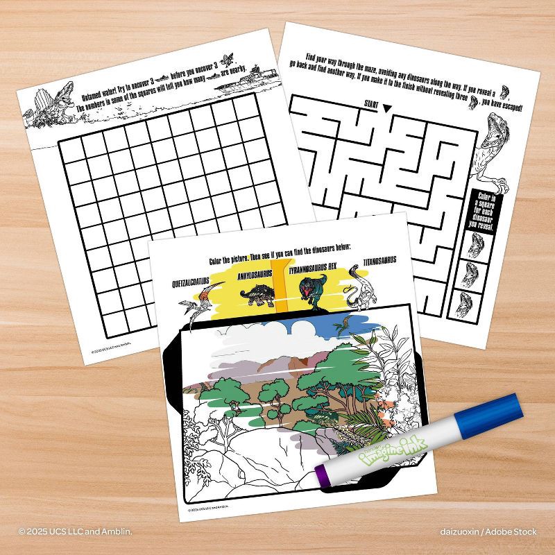 slide 4 of 5, Bendon Jurassic World Rebirth Imagine Ink Book, 1 ct