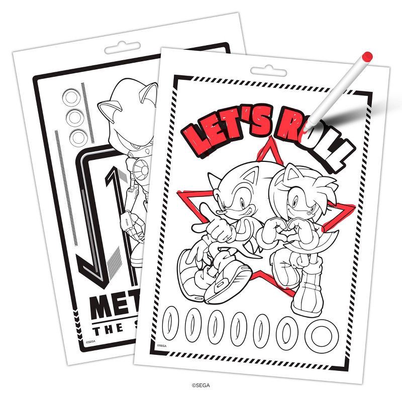 slide 3 of 5, Bendon Sonic the Hedgehog Imagine Ink COLOR! Book, 1 ct