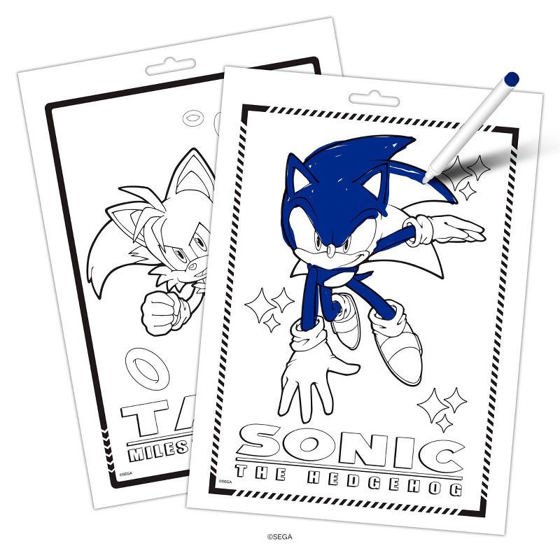 slide 4 of 5, Bendon Sonic the Hedgehog Imagine Ink COLOR! Book, 1 ct