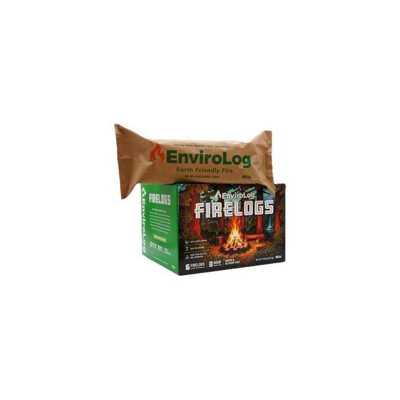 slide 1 of 4, Enviro-Log 6pk 3 Hour Burn Fire Logs, 6 ct