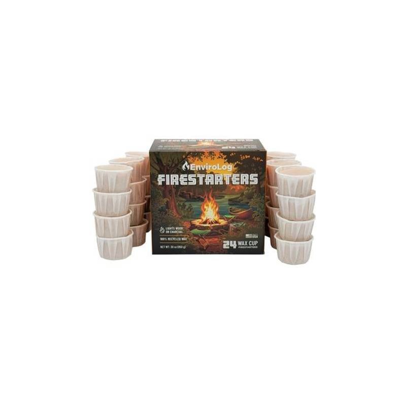 slide 1 of 4, Enviro-Log EnviroLog 24pk Wax Firestarters, 2 ct