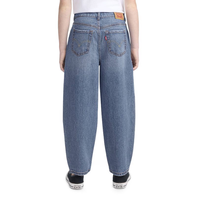 slide 3 of 4, Levi's® Girls' Baggy Barrel Fit Jeans - Medium Wash 16, 1 ct