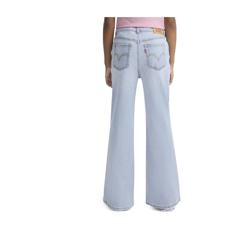 slide 2 of 4, Levi's® Girls' Baggy Fit Flare Jeans - Light Wash 8, 1 ct