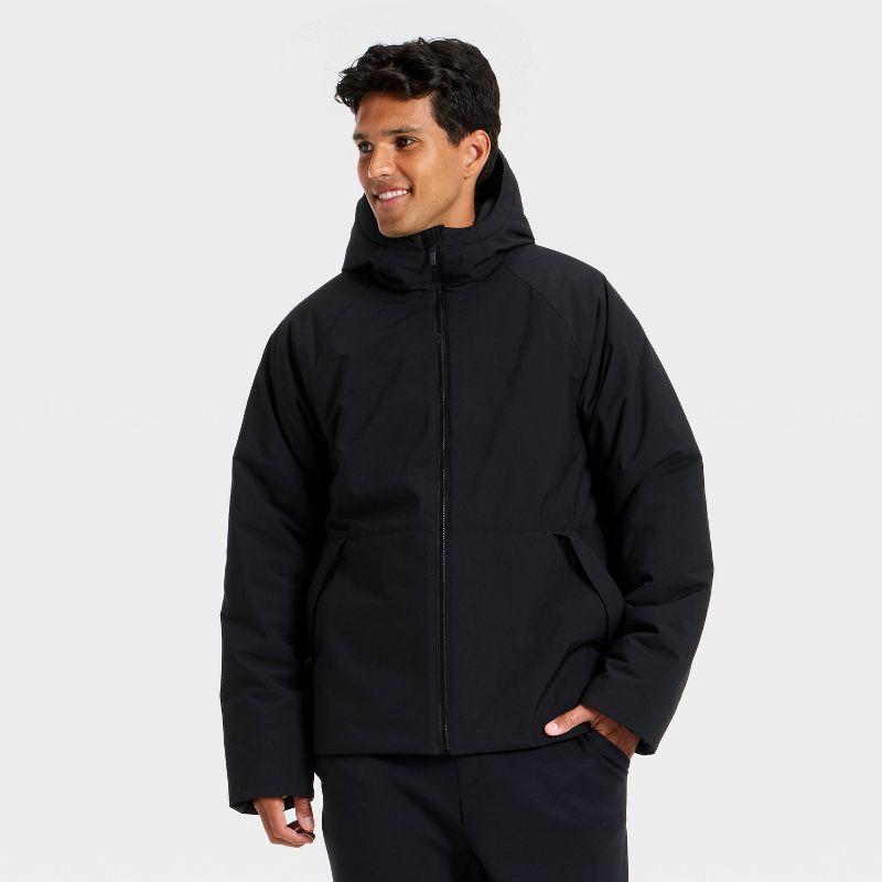 slide 1 of 3, Men's Winter Jacket - All In Motion™ Black S, 1 ct