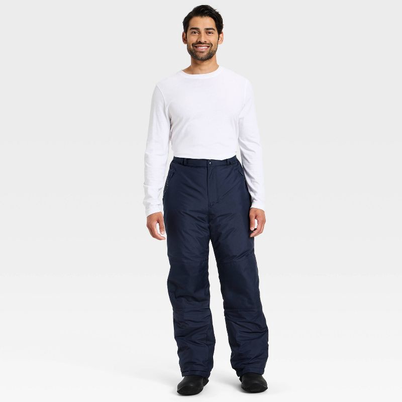 slide 3 of 3, Men's Snow Pants - All In Motion™ Dark Blue L, 1 ct