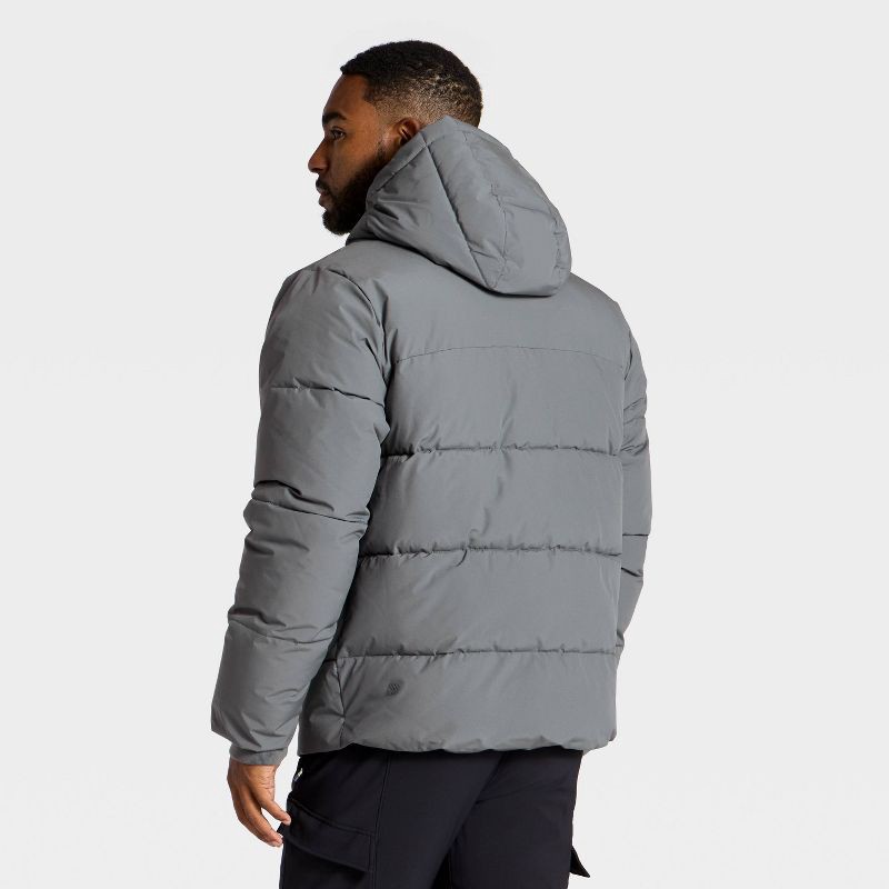 slide 2 of 3, Men's Heavy Puffer Jacket - All In Motion™ Gray XXL, 1 ct