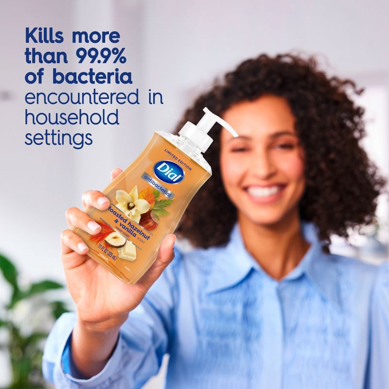 slide 3 of 9, Dial Antibacterial Liquid Hand Soap Pump - Toasted Hazelnut & Vanilla - 11 fl oz, 11 fl oz