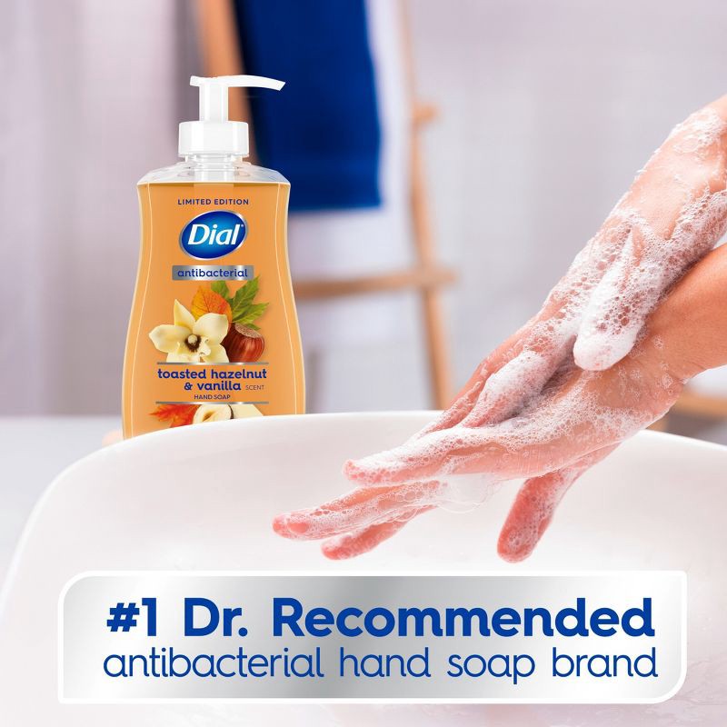 slide 4 of 9, Dial Antibacterial Liquid Hand Soap Pump - Toasted Hazelnut & Vanilla - 11 fl oz, 11 fl oz