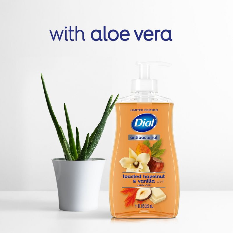 slide 5 of 9, Dial Antibacterial Liquid Hand Soap Pump - Toasted Hazelnut & Vanilla - 11 fl oz, 11 fl oz