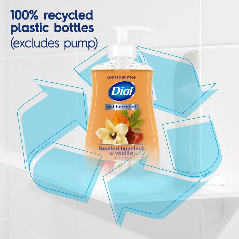 slide 7 of 9, Dial Antibacterial Liquid Hand Soap Pump - Toasted Hazelnut & Vanilla - 11 fl oz, 11 fl oz