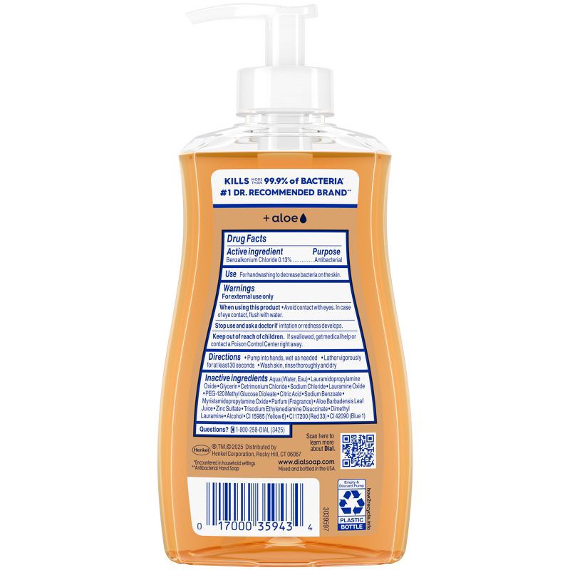 slide 9 of 9, Dial Antibacterial Liquid Hand Soap Pump - Toasted Hazelnut & Vanilla - 11 fl oz, 11 fl oz