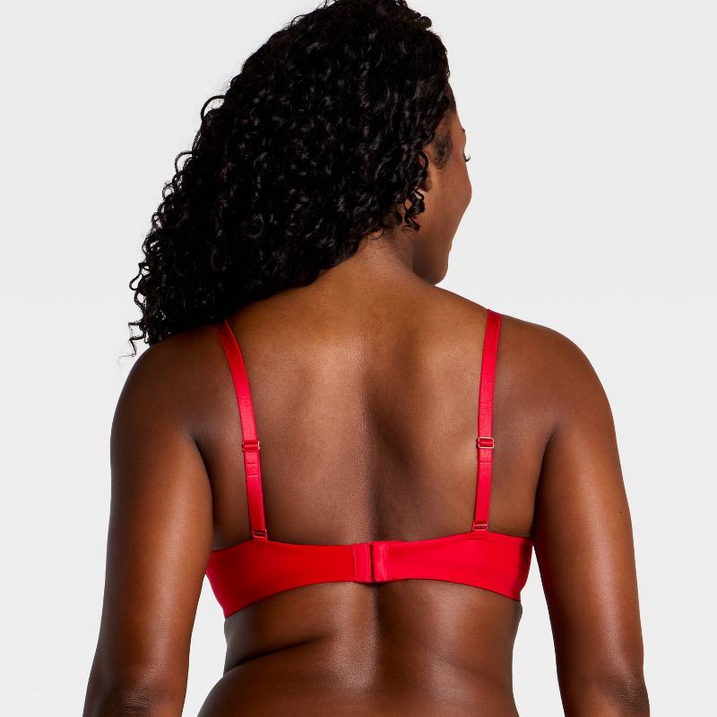 slide 5 of 5, Women's Lace Trim Super Push-Up Bra- Wild Fable™ Red 38B, 1 ct
