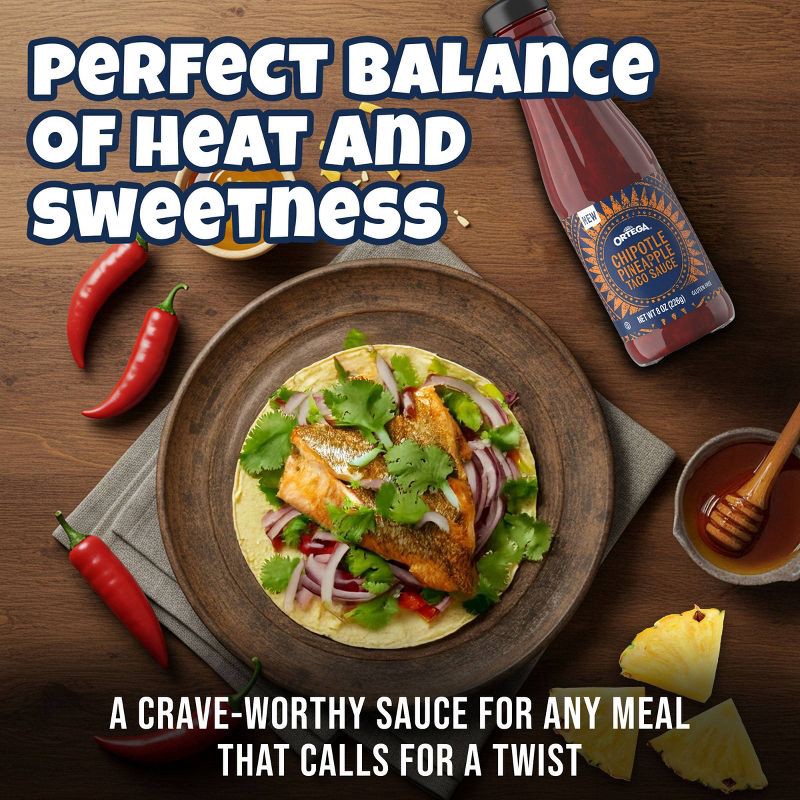 slide 5 of 8, Ortega Pineapple Chipotle Taco Sauce - 8oz, 8 oz