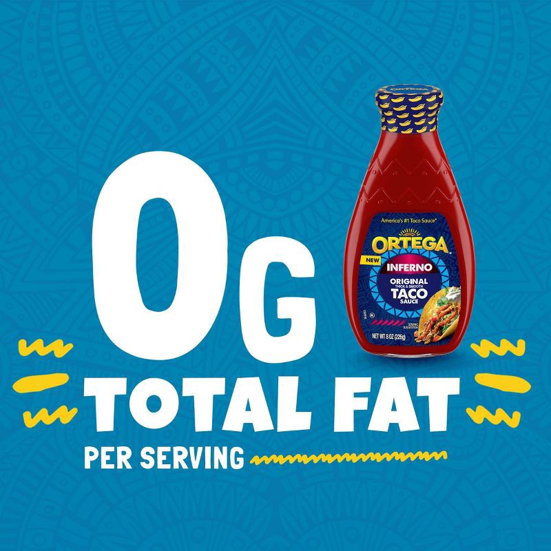 slide 4 of 8, Ortega Inferno Hot Taco Sauce - 8oz, 8 oz