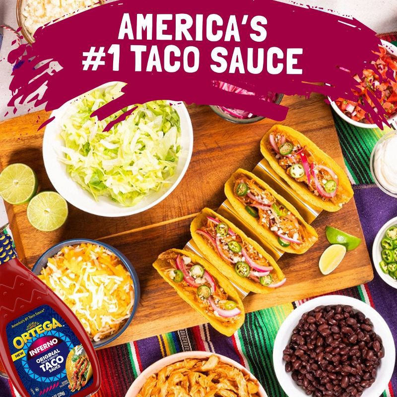 slide 8 of 8, Ortega Inferno Hot Taco Sauce - 8oz, 8 oz